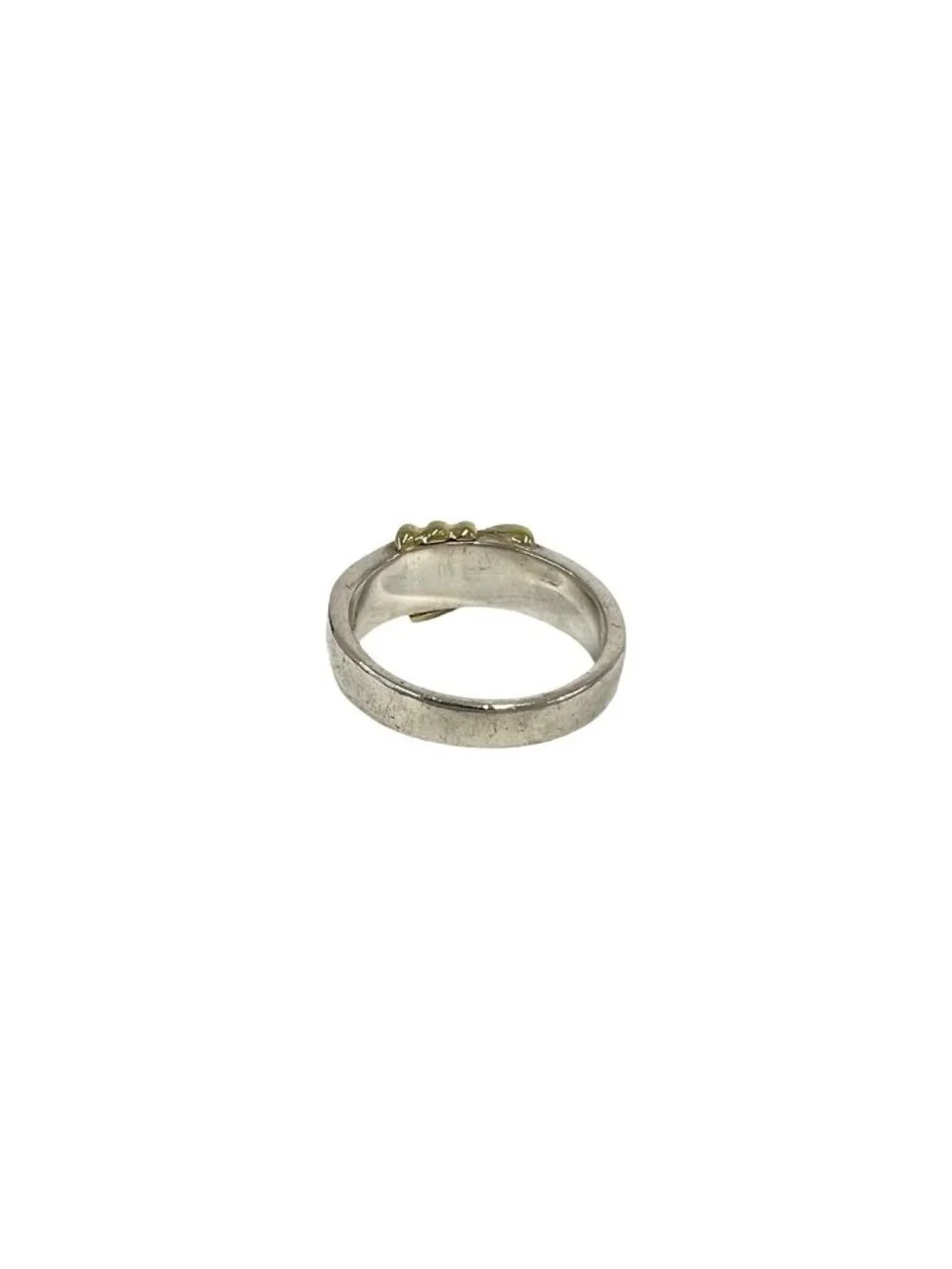 Tiffany & Co Signature Ring 925 Sterling Silver Gold